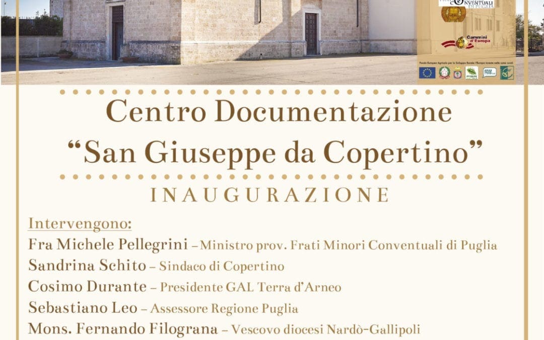 In Terra d’Arneo, apre il Centro documentazione “San Giuseppe da Copertino”