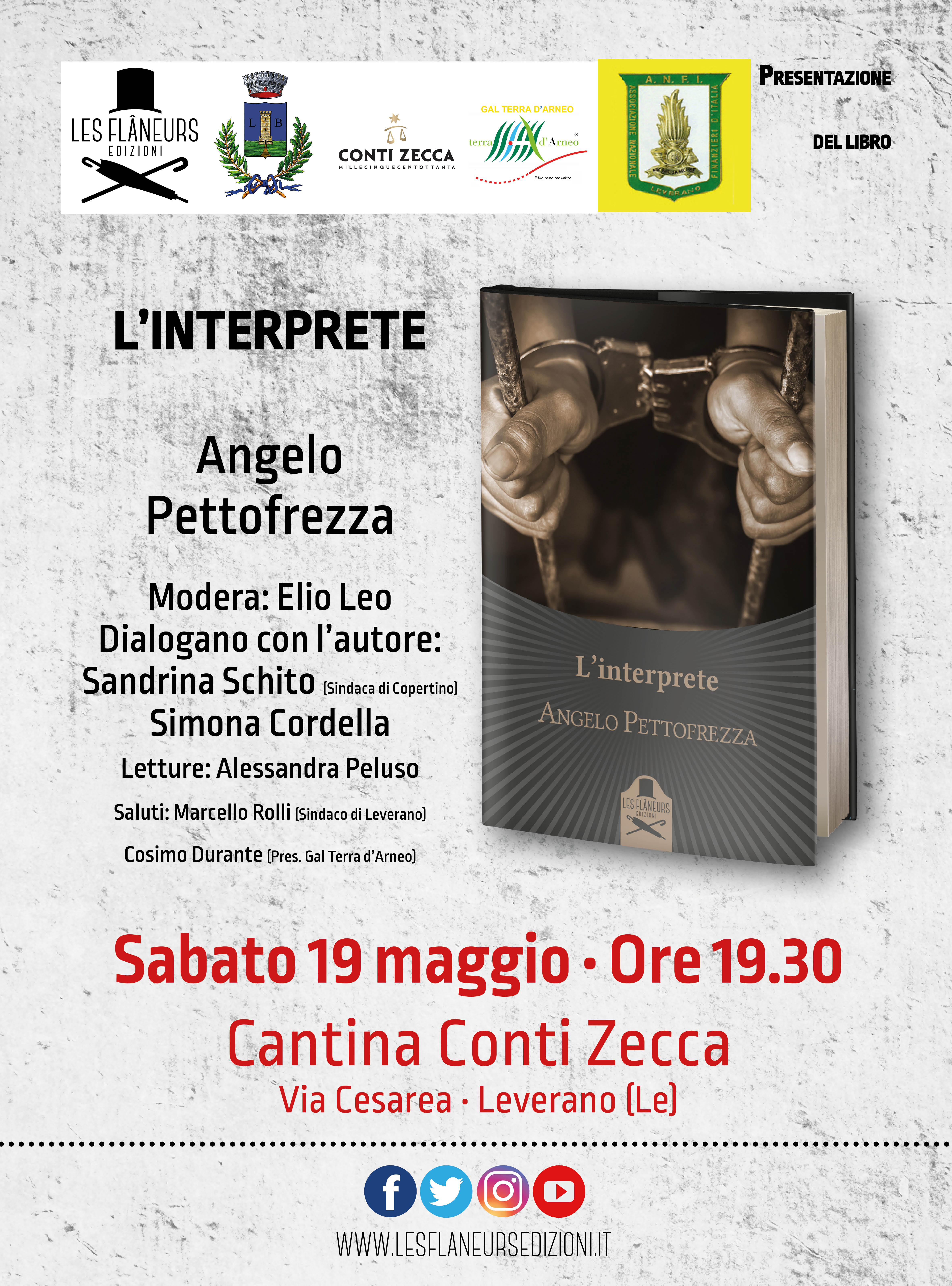 Presentazione libro “L’interprete” di Angelo Pettofrezza
