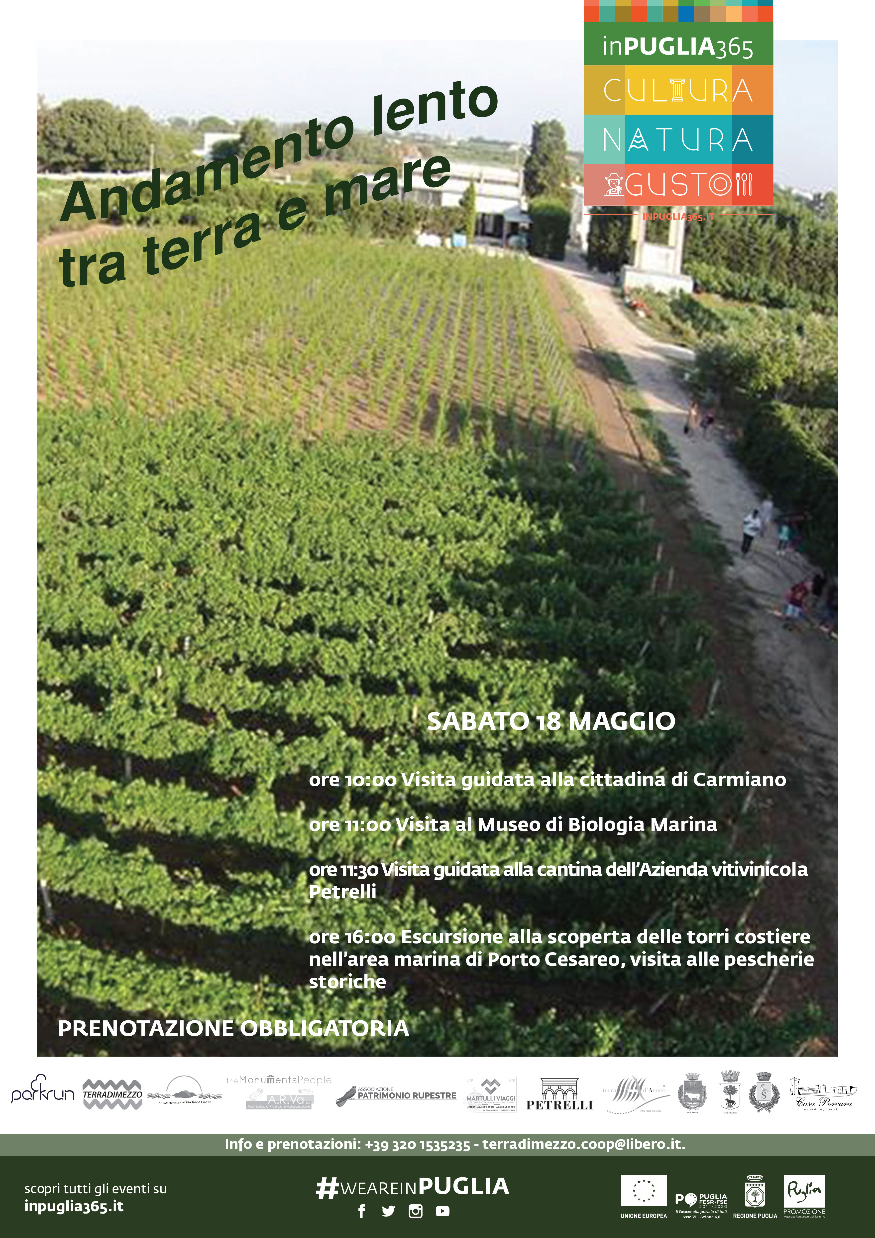 Andamento lento tra terra e mare: i nuovi appuntamenti di Maggio
